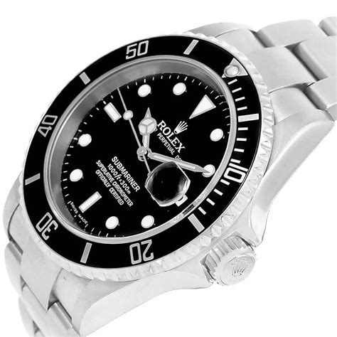 rolex 1166160|Rolex Submariner Steel Black Dial .